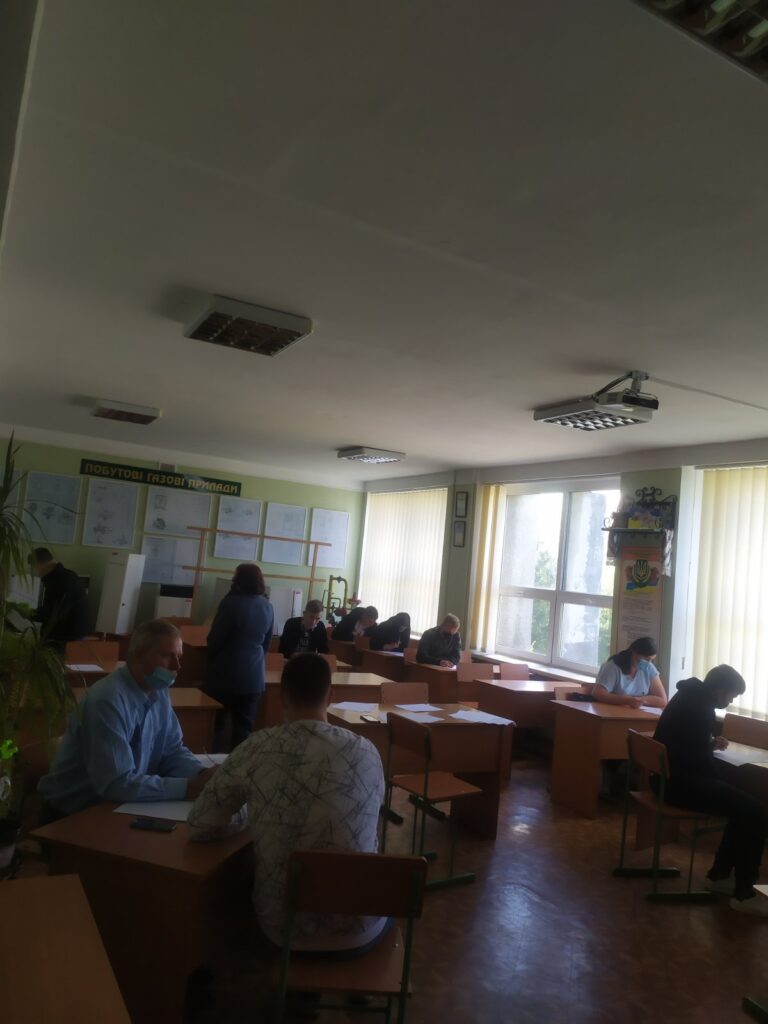 На відділенні газопостачання пройшов атестаційний іспит на отримання робітничої професії студентів третього курсу