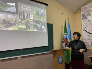 Виступ Бокотей Г.І. на XV обласній науково-пошуковій конференції "Світ навколо нас" 22.03.23