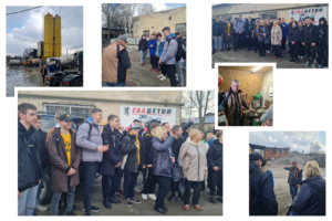 Студенти групи  ОД -21, та Б-31 відвідали  сучасний бетонний завод  ТзОВ «Галбетон»